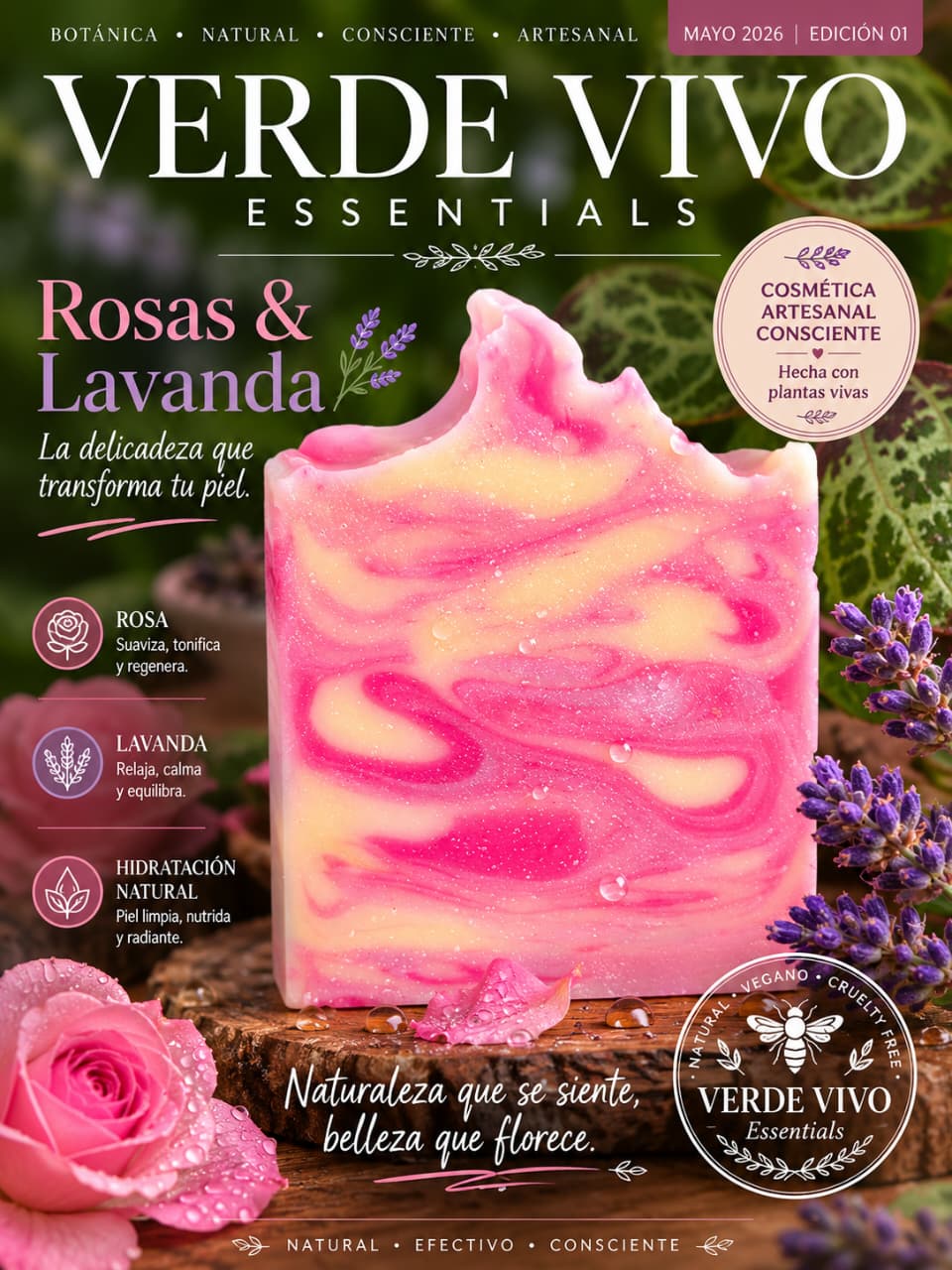 Jabón de Rosas & Lavanda